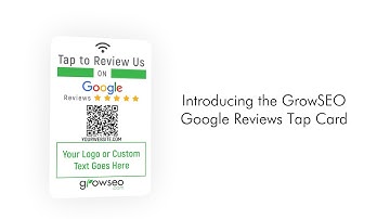 GrowSEO Google Reviews Tap Card Product Video | Collect Reviews Fast | Only 5 Stars Go Public
