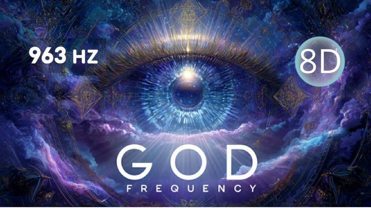 963 Hz God Frequency in 8D | Divine Healing & Pineal Gland Activation ...