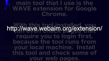 IMS222 40   WCAG 2 0 Level AA and a tool for checking accessibility
