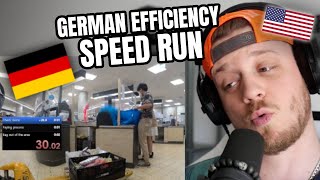 Germany EFFICIENT Grocery Checkout (American Reacts)