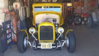 John Milner Coupe Cold Start and Warm up! (Clone) Nick's 1932 Ford American Graffiti Hotrod.