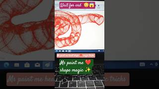 "Unbelievable|Heart Snake Dance in MS Paint 💖🐍|| #shortvideo #trendingshorts #mspaint
