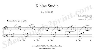 Schumann : Kleine Studie, op. 68, no. 14 Resimi
