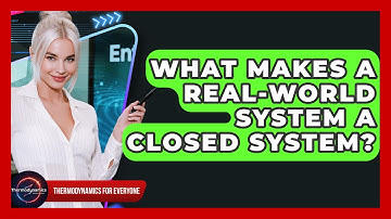 What Makes A Real-world System A Closed System? - Thermodynamics For Everyone