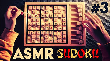 ASMR PUZZLE Wooden Sudoku Solving (n°3) 😴WHISPERING