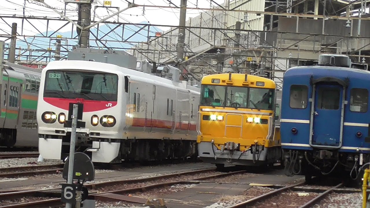 EEEさん専用 2023年2月3日 並走!! キヤE193 East i-D、キヤE195 ST15編成、まもなく