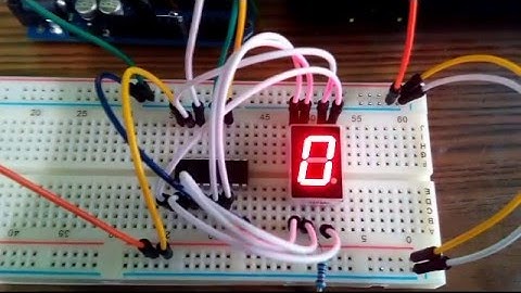Shift register 74HC595 and 7 segment