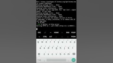 Turn your Phone into a Web-server using Python #python #shorts