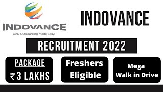 Indovance Recruitment 2022 | Package ₹3 Lakhs | Freshers Eligible | Latest Jobs 2022