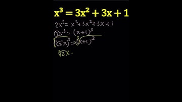 A Cubic Equation #maths #matholympiad #education