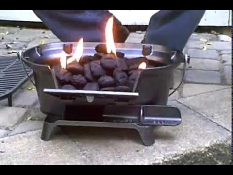 Lodge Cast Iron Sportsman's Grill. Large Charcoal Hibachi-Style