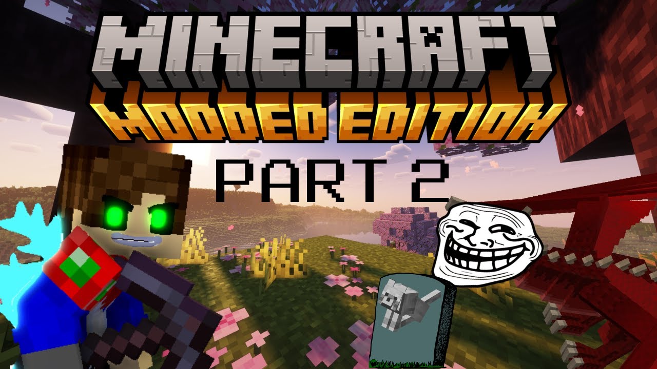 Minecraft Modded Series Part 2 (the Dragon killed my dog) - YouTube