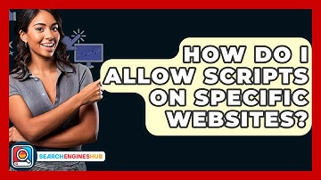 How Do I Allow Scripts On Specific Websites? - SearchEnginesHub.com
