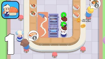Idle Sushi House - Part 1 My Sushi Idle Restaurant - Gameplay Walkthrough(iOS, Android)