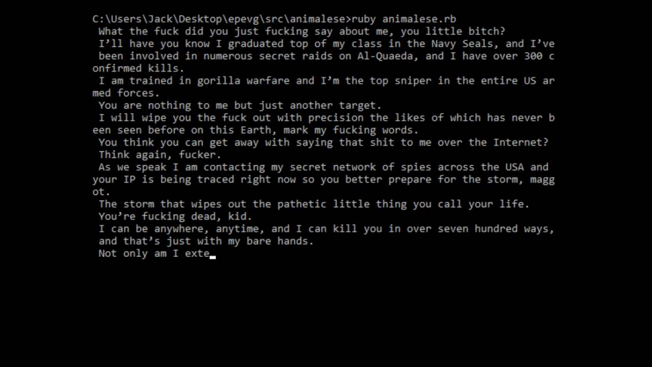 navy seal copypasta in animalese youtube