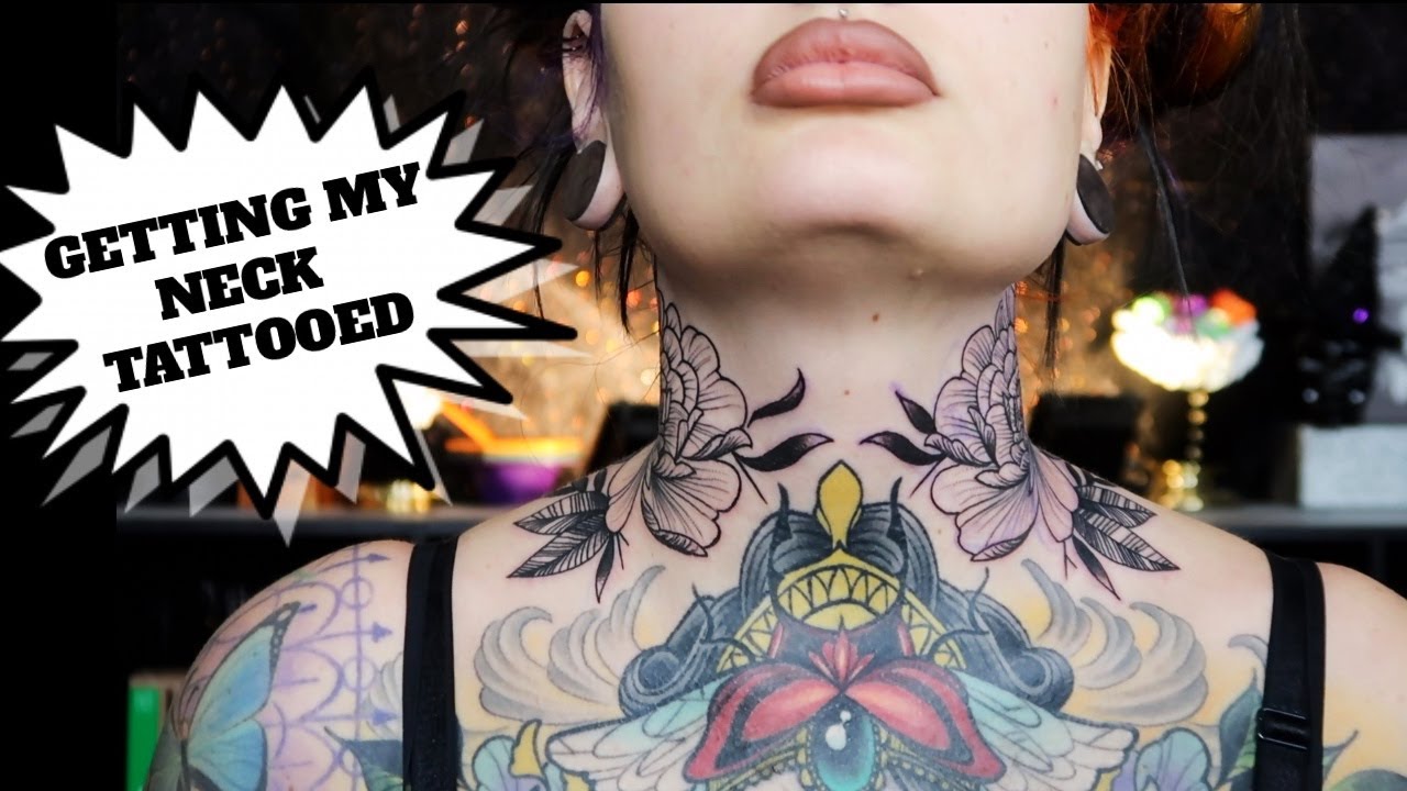 Getting Both Sides Of My Neck Tattooed!