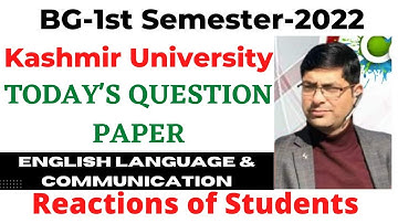 BG 1st Semester Today