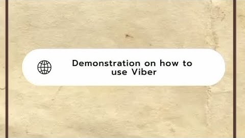 Online Collaborative Tools (Viber)