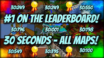 30 SECONDS ON ALL 9 GLIDE MAPS! - Minecraft Glide Minigame world records!