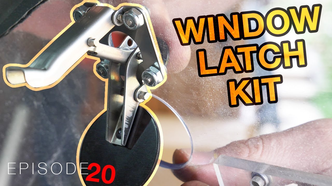 Stoping my fiberglass door flexing. Upper door Window latch kit. Ep.20