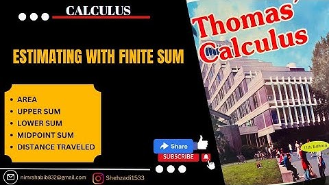 Estimating with finite sum|| Calculus|| In Urdu|| Nimra Habib