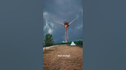 CGI Lightning strikes a wind turbine! #shorts