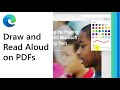 How to draw and Read Aloud on PDFs with the Microsoft Edge browser