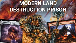 LAND LOCKED! Modern Boros Land Destruction Prison. Pillage, Boom//Bust Stone Rain, Palantir LotR