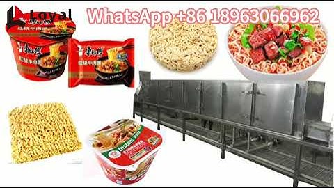 Automatic Fried Instant Noodle Production Line/How Are Instant Noodles Made Manufacturing Process