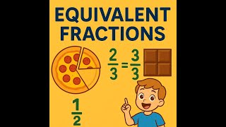 Equivalent Fractions Basics Explained for Kids | What Is Fraction? | Maths easy | Learning with fun|
