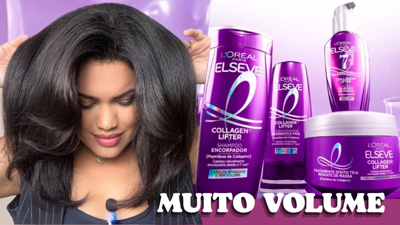 CABELOS MAIS VOLUMOSOS COM ELSEVE COLLAGEN LIFTER ✨