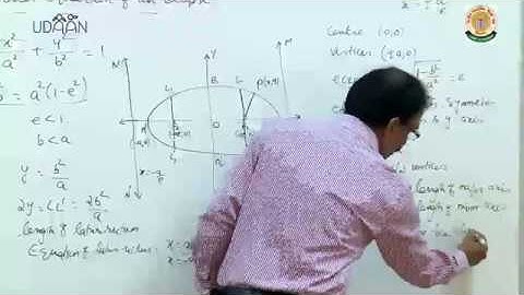 Lecture: Ellipse - 1