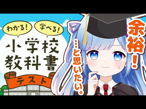 【小学校教科書テスト】あの……これでも大学卒業済み23歳です……【Vtuber/瑠璃野ねも】