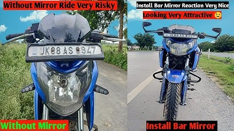 How To Install Bar End Mirror On Tvs Apache 160 4v | Full Modified | Cheap price