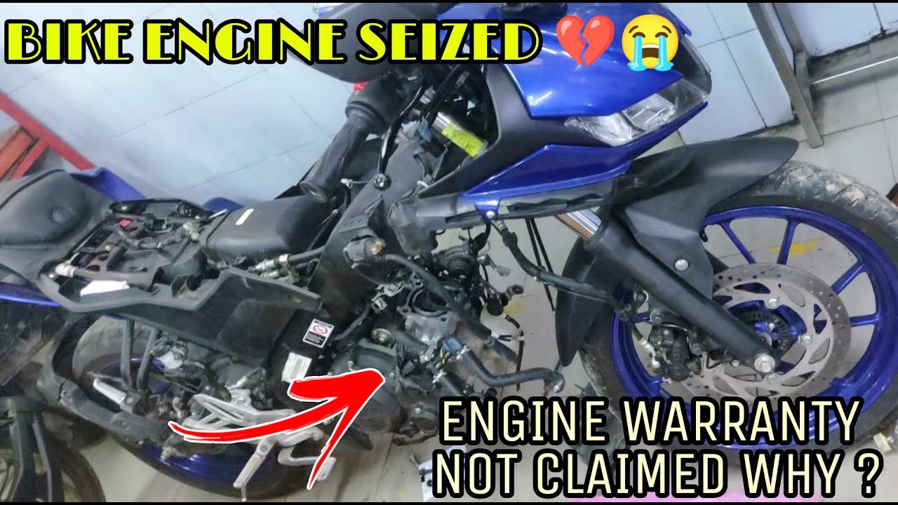 Bike Engine seized 💔😭 proper service r15v3 Raghudsp YouTube