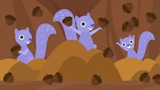 Treetop Family Episode #3 | Squirrel's Buried Treasure | Cartoon For Children