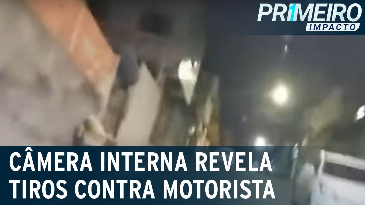 Vídeo mostra ataque a tiros a motorista de app na zona norte de SP | Primeiro Impacto (19/01/22)