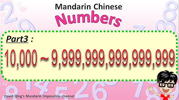 Learn how to say numbers in Mandarin Chinese_Part 3: 10,000 to 9,999,999,999,999,999