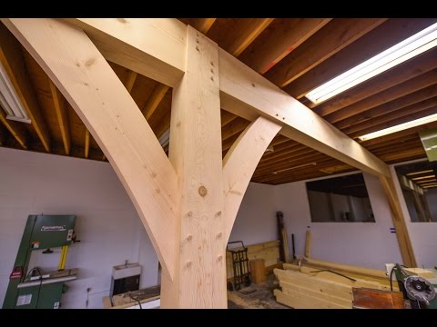 Guy installs huge beams in his workshop. In the most epic way possible