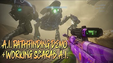 Halo MCC (PC MOD TOOLS) A.I. PATHFINDING + A.I. SCARAB MOD SHOWCASE