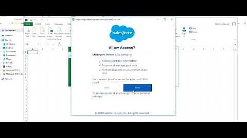 Salesforce.com - How to Connect Excel PowerQuery with Salesforce