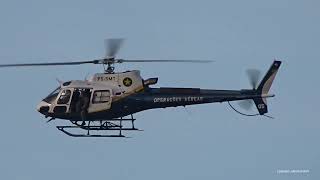 Águia 05 - Novo helicóptero do CIOPAER MT sobrevoando Sinop - Airbus H125 &quot;Esquilo&quot; (PS-SMT).