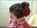 Party hair Up-do 編みこみカチューシャでアップスタイル編[Reupload]