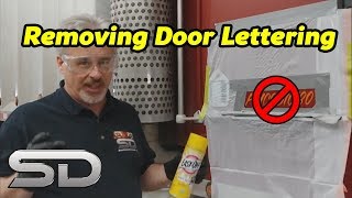 How to Remove Hand Painted Door Lettering