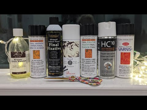 Fixative and varnish spray uses  Increase your artwork life and