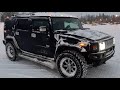 Beastly Hummer H2 mild drift on the snow!