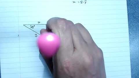 Finding unknown sides part 2 right angled trig