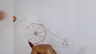 charkha drawing easy//charkha drawing step by step//charkha ka chitra banaye