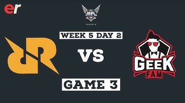RRQ Hoshi VS Geek Fam GAME 3 MPL ID S6 Week 5 Day 2