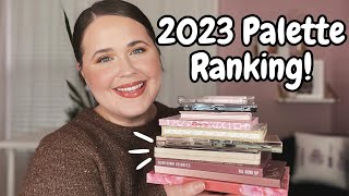 Ranking all the Eyeshadow Palettes I tried in 2023!